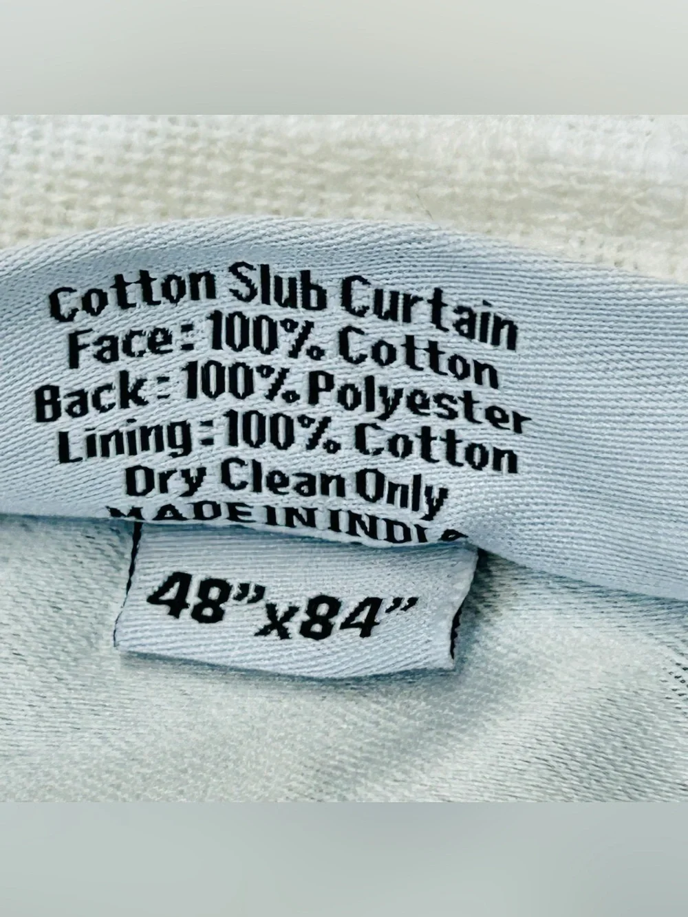 NWOT QUINCE Set Of 2 48x84 Cotton Slub Room Darkening Curtains White 0216